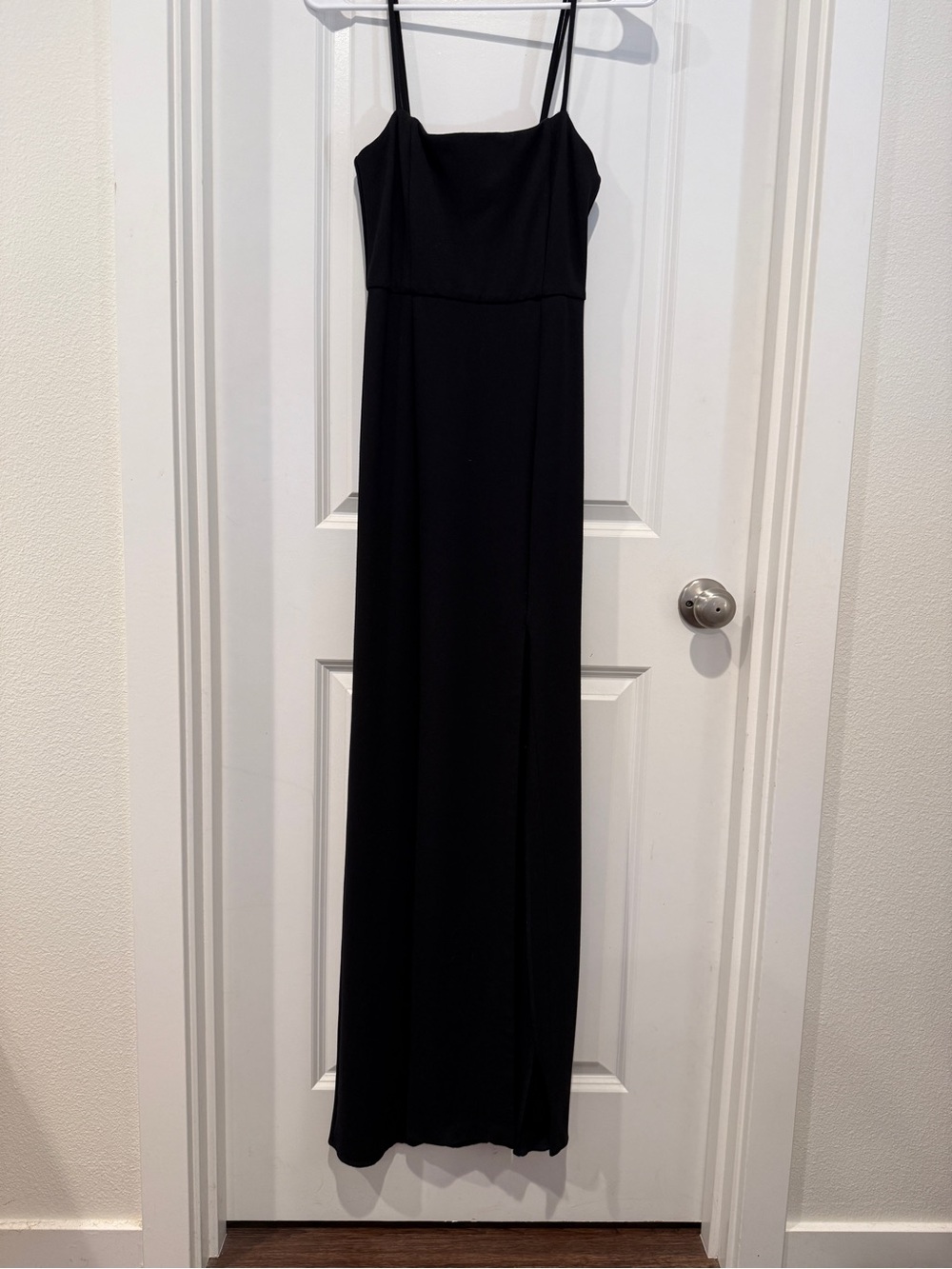 NBD Black Spaghetti-Strap Maxi Dress